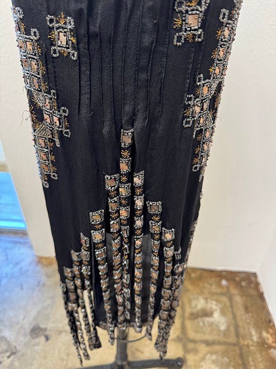 1920's Beaded Fringe Evening Sheath - Burning Torch Online Boutique