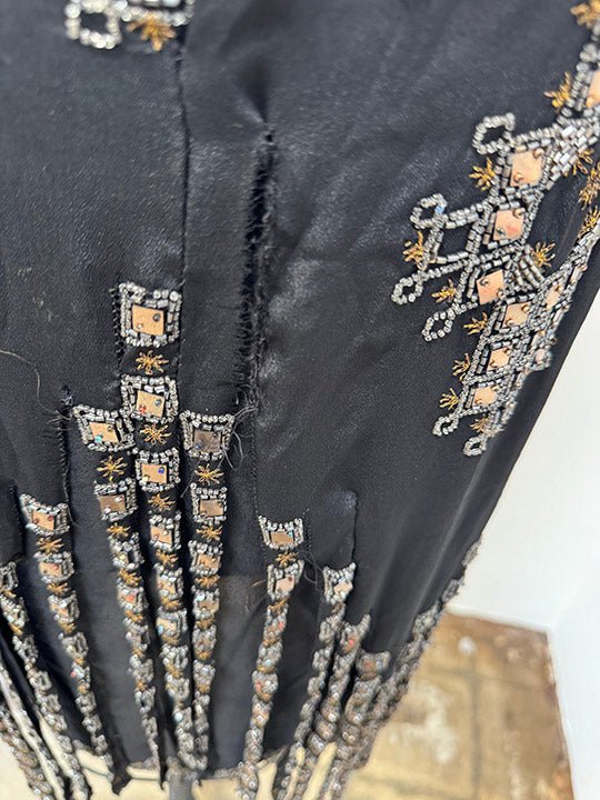 1920's Beaded Fringe Evening Sheath - Burning Torch Online Boutique