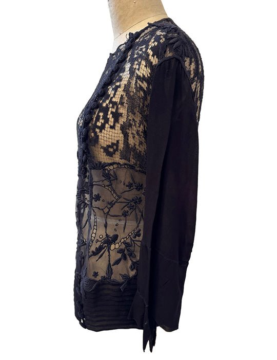 1920's Mixed Lace Tunic - Burning Torch Online Boutique