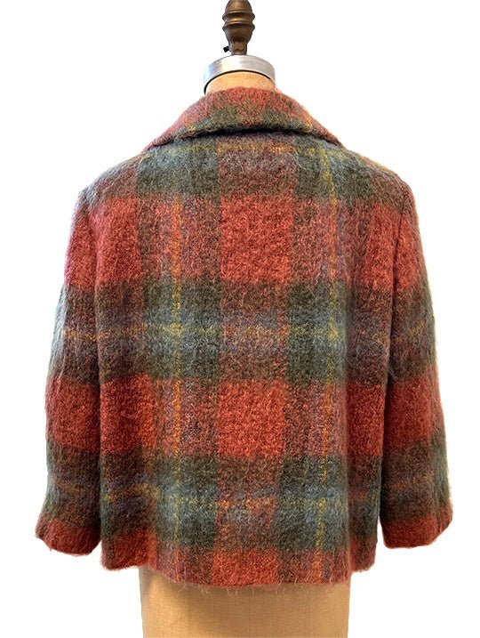 60's MOHAIR BOXY CAR COAT - Burning Torch Online Boutique