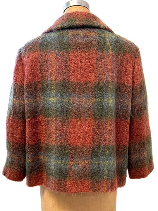 60's MOHAIR BOXY CAR COAT - Burning Torch Online Boutique