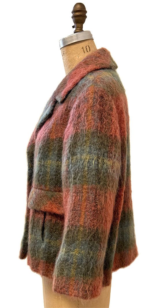 60's MOHAIR BOXY CAR COAT - Burning Torch Online Boutique