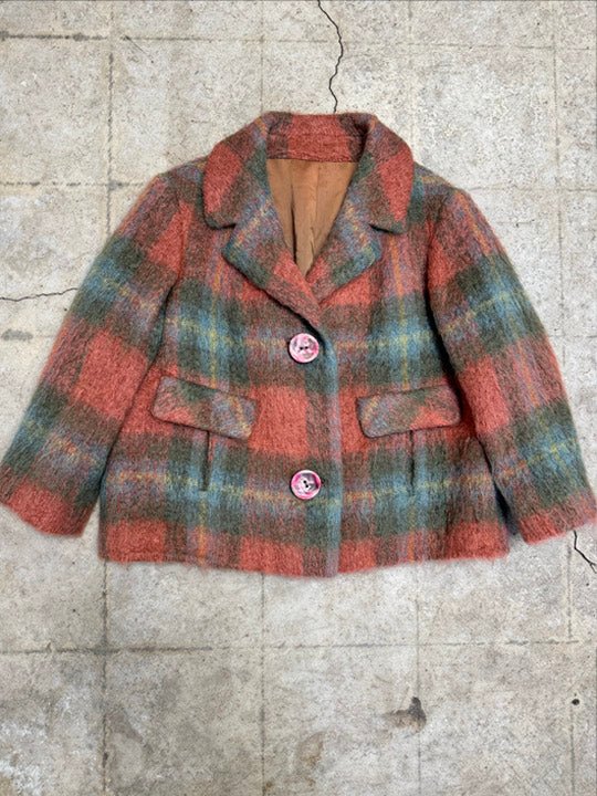 60's MOHAIR BOXY CAR COAT - Burning Torch Online Boutique