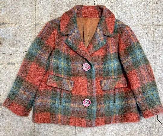 60's MOHAIR BOXY CAR COAT - Burning Torch Online Boutique