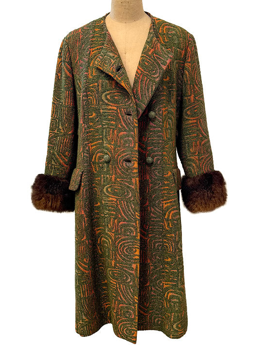 60's Jaquard Coat