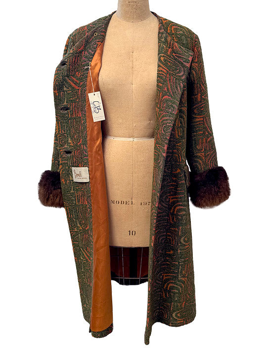 60's Jaquard Coat