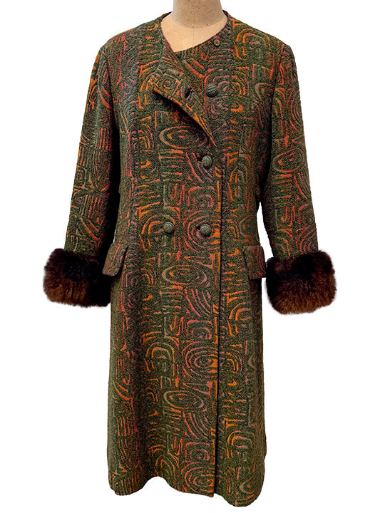 60's Jaquard Coat