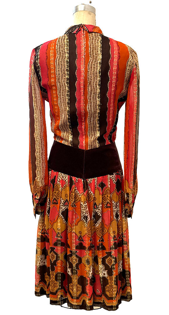 70's DAZZELING MIDI DRESS