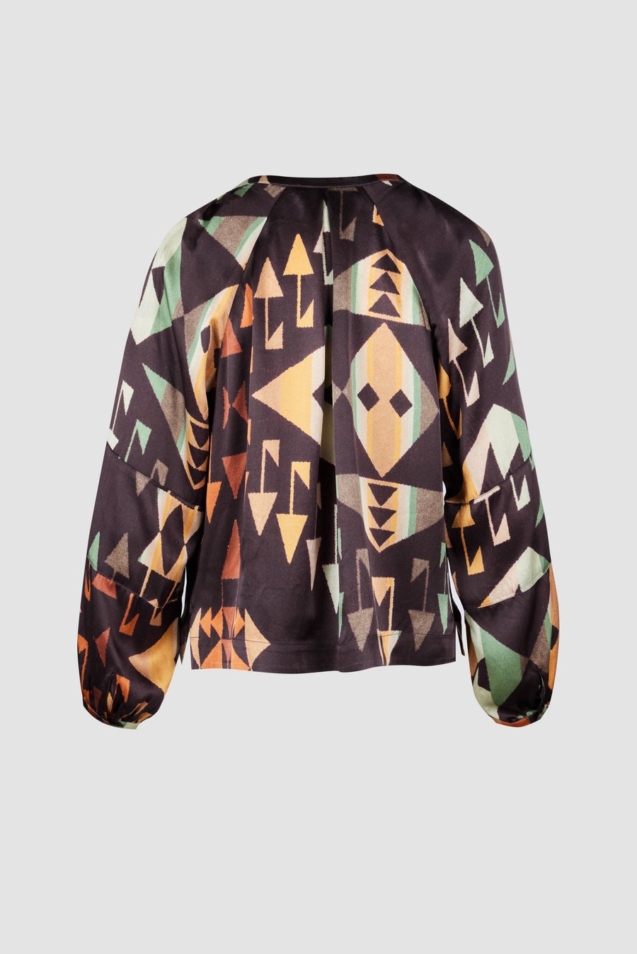 LABYRINTH LONG SLEEVE BLOUSE, MULTI - Burning Torch Online Boutique