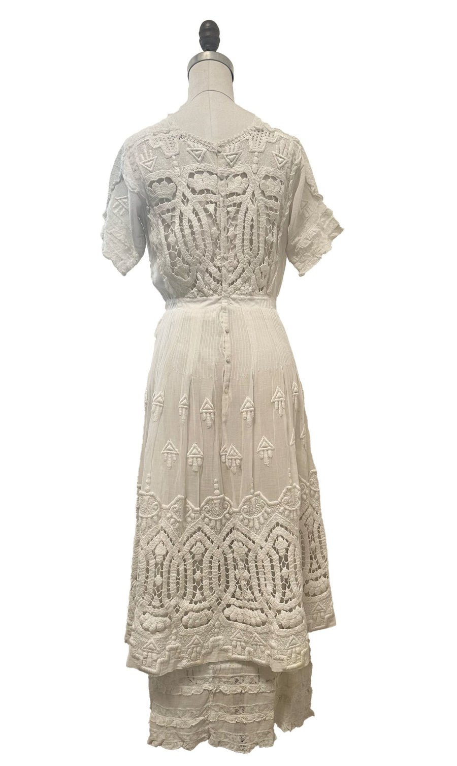 Vintage Lace Embroidered Dress - Burning Torch Online Boutique