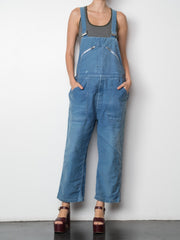 Vintage Overalls With Single Zip on Bib - Burning Torch Online Boutique