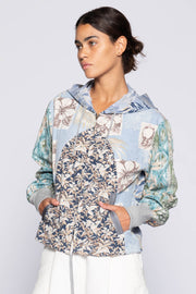 GILLIGAN UPCYCLED HAWAIIAN ZIP JACKET - Burning Torch Online Boutique