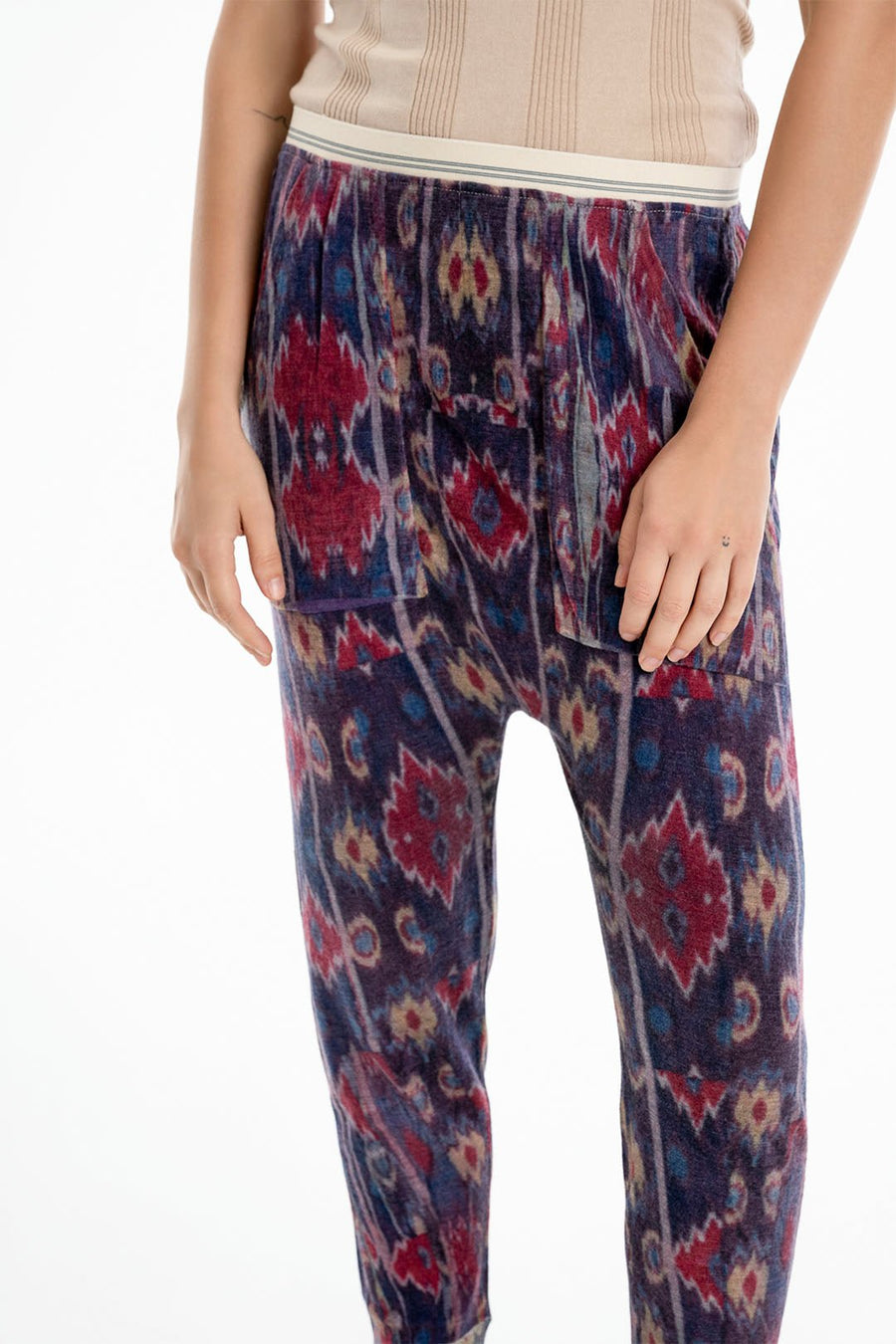 TATE PRINTED CASHMERE JOGGER, IKAT – Burning Torch Online Boutique